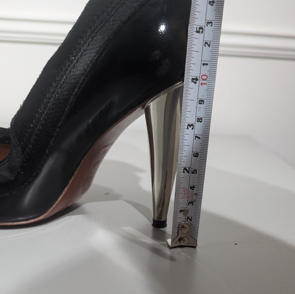 Lanvin for H&M black ribbon bow patent leather heels - size 38 - Picture 9 of 12